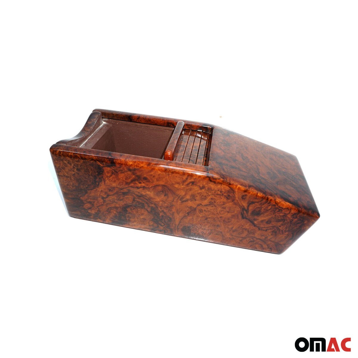 Mercedes W126 Tape Box - Omac - Walnut - '86-'91 Mercedes W126 Tape Box - Omac - Walnut - '86-'91